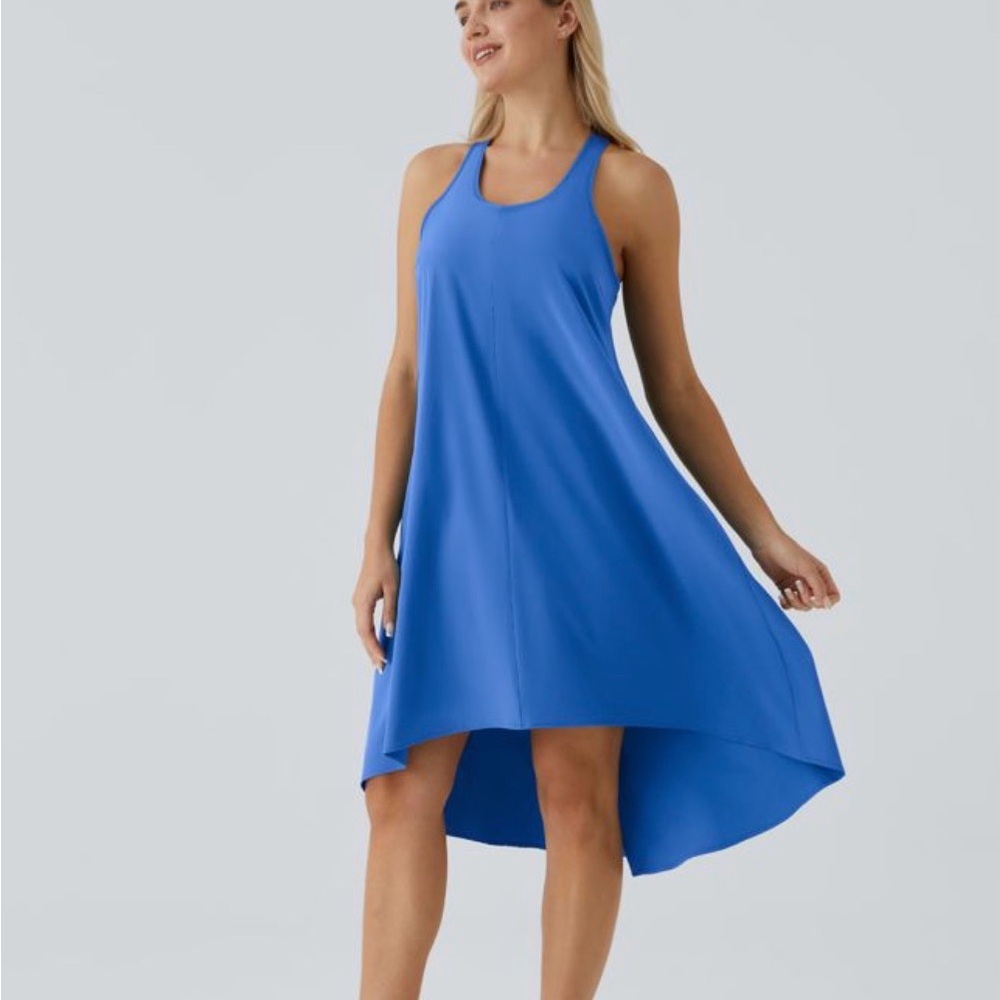 HALARA Vibrant Blue High Low Dress